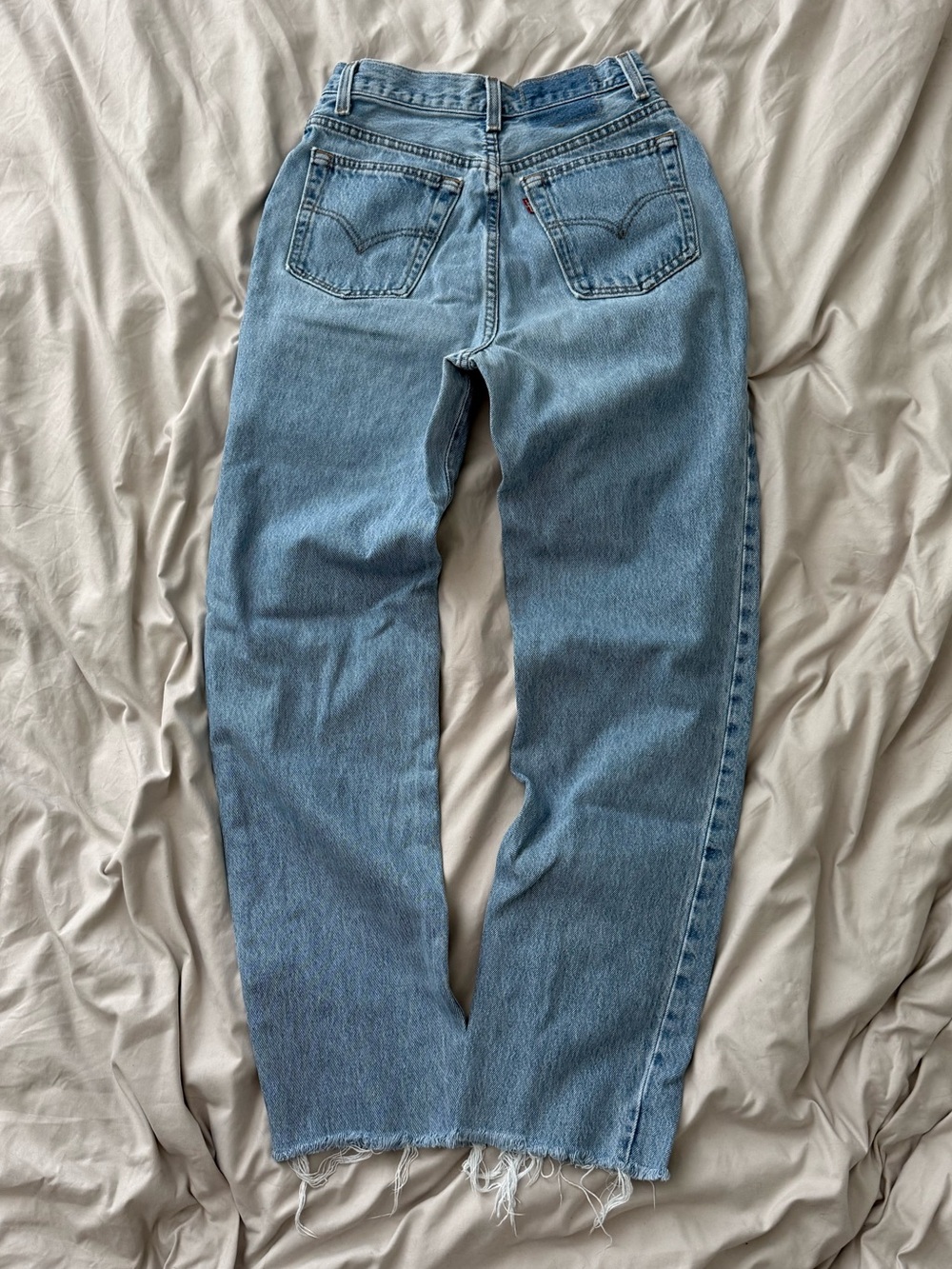 Levi’s 501 Vintage 90s USA Light Wash High Rise Straight Jeans 26x28